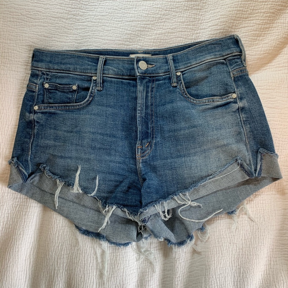 MOTHER Rascal Slit Flip Shorts